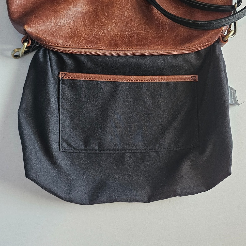 Charleston Brown Leather Bag W/ Cross Body Removable Strap - Picture 4 of 11